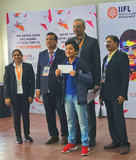 Gaurang Bagwe has secured the 2nd position in the Mumbai International Junior Chess Tournament.