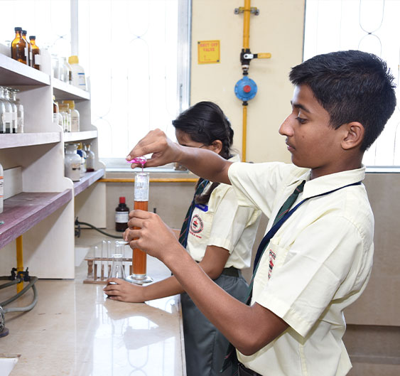 Students in Science lab